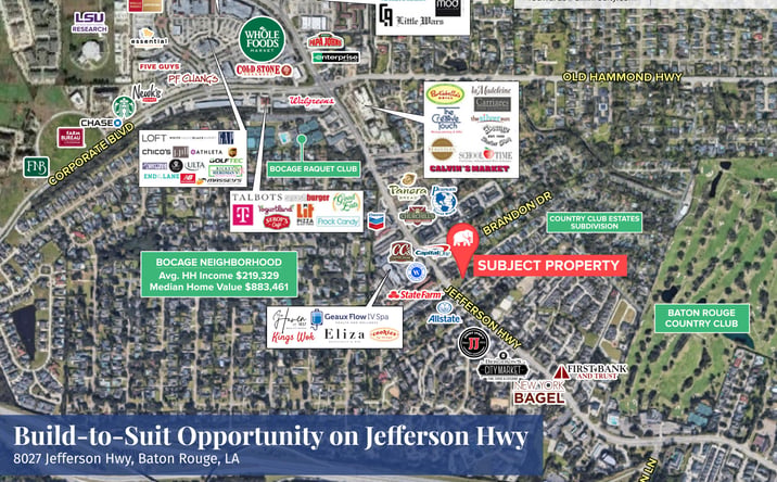 Pictures of Retail, Office, Land property located at 8027 Jefferson Hwy, Baton Rouge, LA 70809 for lease - image #1