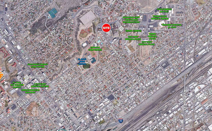 Pictures of Office property located at 1300 Murchison Dr, El Paso, TX 79902 for lease - image #1