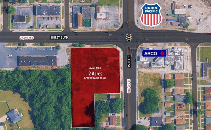Pictures of Land property located at 1 Sibley Blvd, South Holland, IL 60473 for lease - image #1