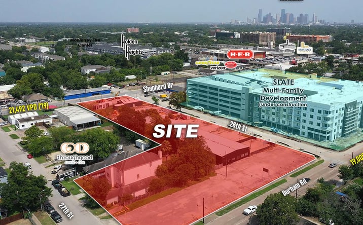 Pictures of Retail, Land property located at N Shepherd Dr & W 26th St, Houston, TX 77008 for lease - image #1