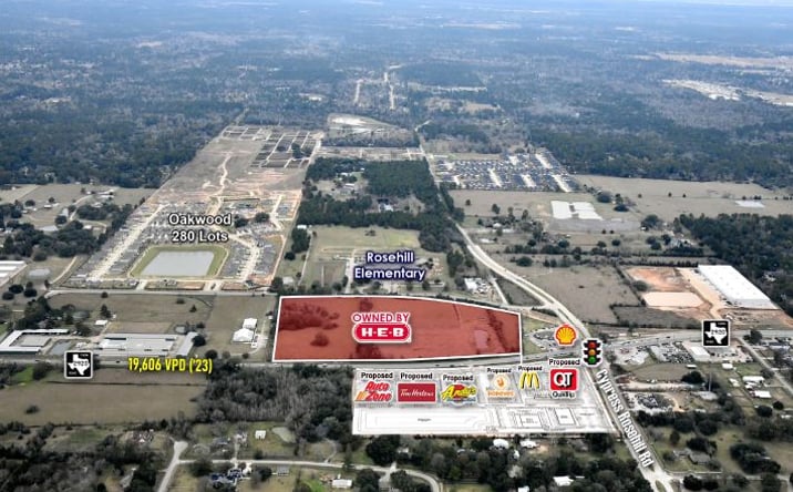 Pictures of Retail, Land property located at SWC of 2920 & Cypress Rosehill Rd, Tomball, TX 77377 for lease - image #1