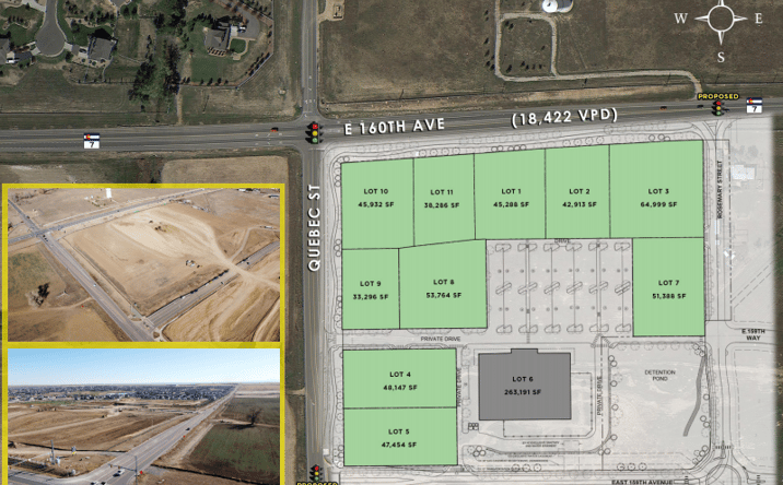 Pictures of Land property located at SEC 160th Ave and Quebec St, Thornton, CO 80602 for lease - image #1