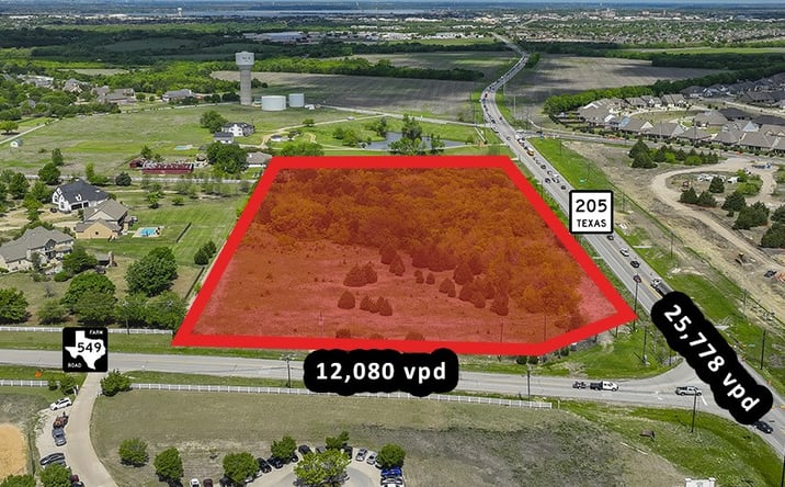 Pictures of Retail, Land property located at NWC SH 205 & FM 549, Rockwall, TX 75032 for lease - image #1