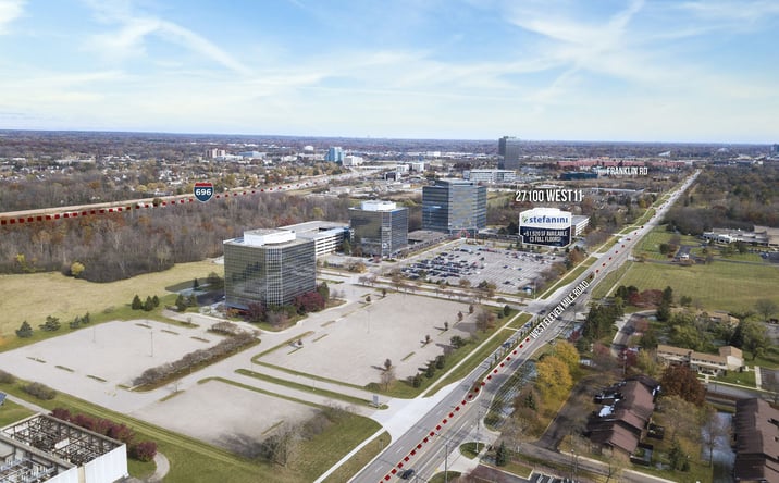 Pictures of Office property located at 27100 W Eleven Mile Rd, Southfield, MI 48033 for lease - image #1