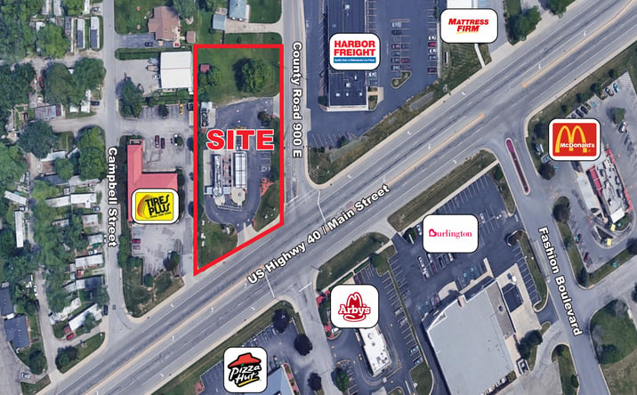 Pictures of Retail, Land, Restaurant property located at 2560 E Main St, Plainfield, IN 46168 for lease - image #1
