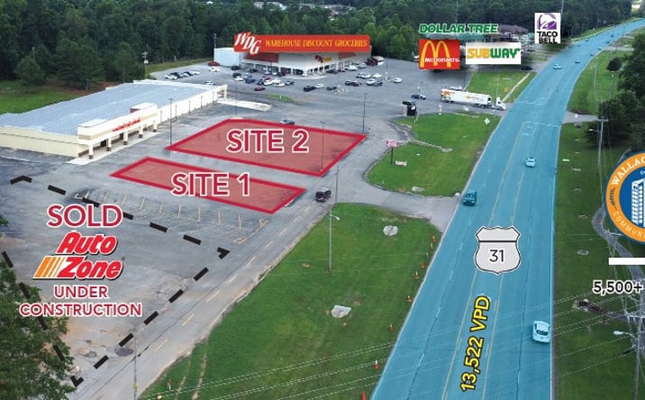 Pictures of Land property located at 760 Main Street Northeast, Hanceville, AL 35077 for lease - image #1