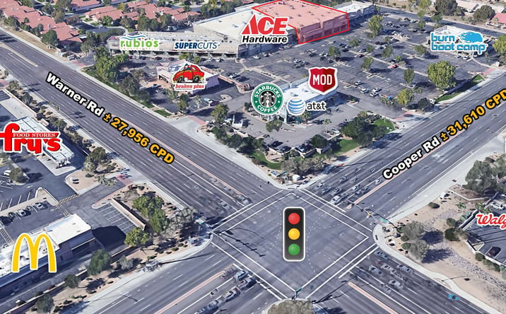 Pictures of Retail property located at Northwest Corner of Warner Road and Cooper Road, Gilbert, AZ 85233 for lease - image #1