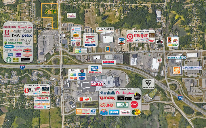 Pictures of Retail property located at Baldwin & Morgan Roads, Orion Township, MI 48359 for lease - image #1