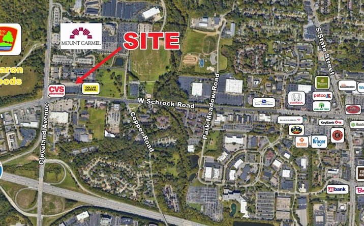 Pictures of Retail, Office, Restaurant property located at 556-640 W Schrock Rd, Westerville, OH 43081 for lease - image #1
