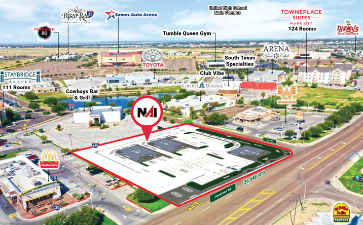 Pictures of Retail property located at 2511 Jacaman Rd, Laredo, TX 78045 for lease - image #1