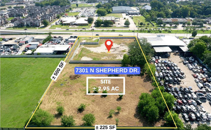 Pictures of Land property located at 7301 N Shepherd Dr, Houston, TX 77091 for lease - image #1