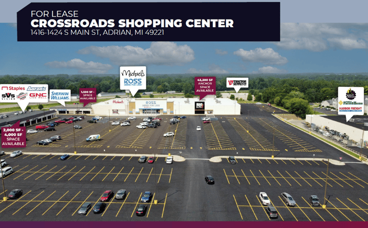 Pictures of Retail property located at 1416-1424 S Main St, Adrian, MI 49221 for lease - image #1
