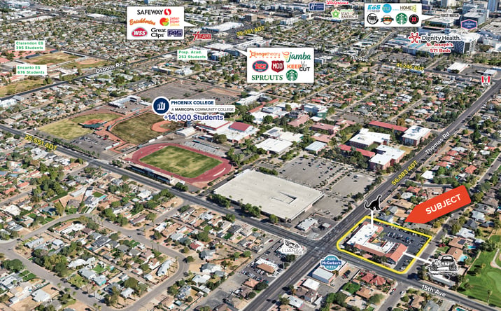Pictures of Retail property located at 2801-2829 N 15th Ave, Phoenix, AZ 85007 for lease - image #1
