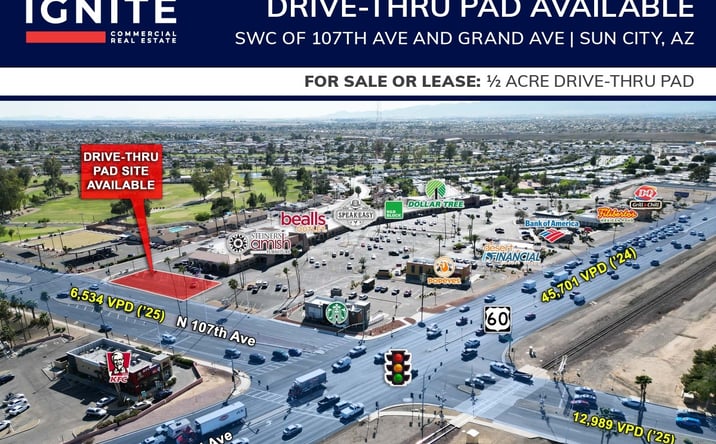 Pictures of Retail property located at SWC of 107th Ave And Grand Ave, Sun City, AZ 85351 for lease - image #1