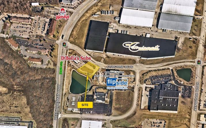 Pictures of Land property located at 4645 Osborne Boulevard, Blue Ash, OH 45242 for lease - image #1