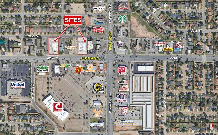Pictures of Retail, Land property located at 2514 82nd St, Lubbock, TX 79423 for lease - image #1