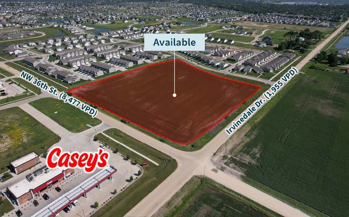 Pictures of Land property located at SEC 36th St & Irvinedale Dr, Ankeny, IA 50023 for lease - image #1