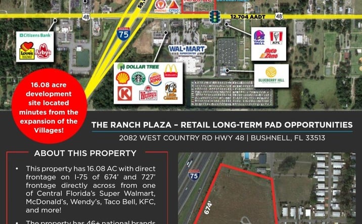Pictures of Land, Restaurant property located at 2082 W C 48, Bushnell, FL 33513 for lease - image #1