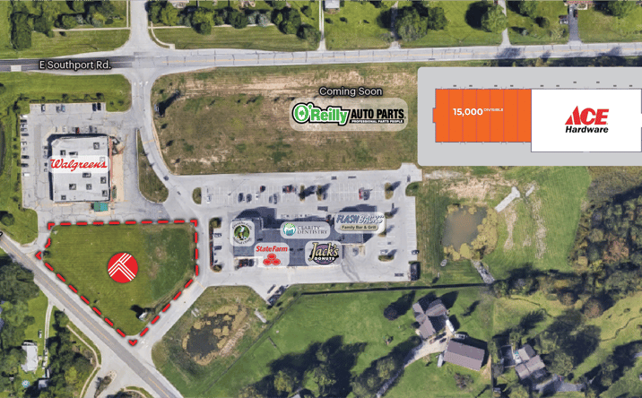 Pictures of Land property located at 6750 Shelbyville Rd, Indianapolis, IN 46237 for lease - image #1