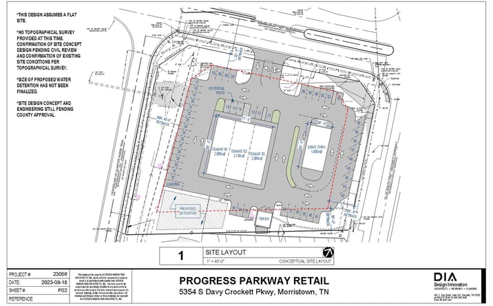 Pictures of Retail property located at 5354 S Davy Crockett Pkwy, Morristown, TN 37813 for lease - image #1