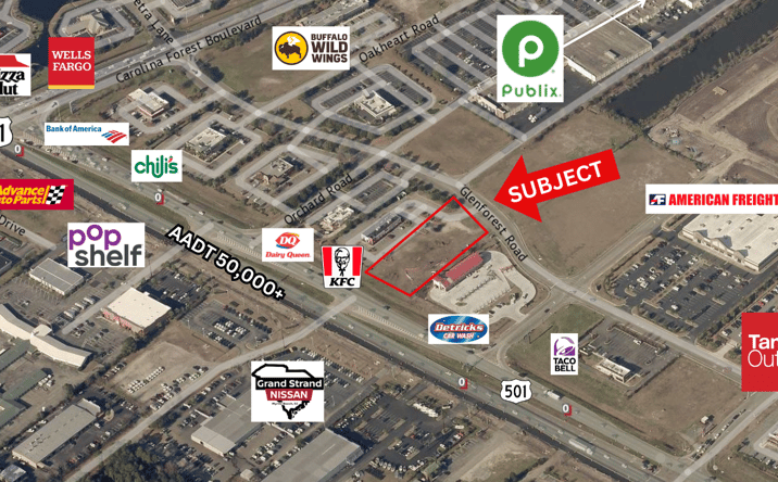 Pictures of Land property located at 1028 Glenforest Rd, Myrtle Beach, SC 29579 for lease - image #1