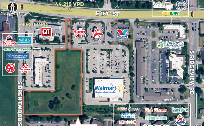 Pictures of Land property located at 18555 West 151st Street, Overland Park, KS 66062 for lease - image #1