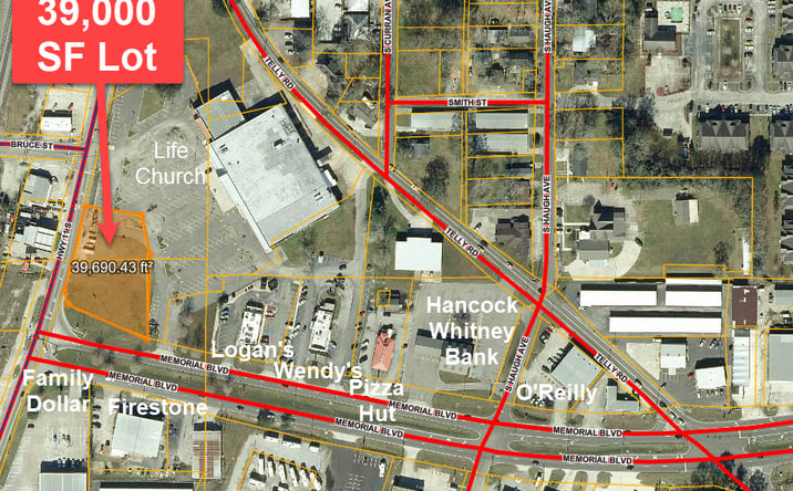 Pictures of Land property located at 199 Memorial Blvd, Picayune, MS 39466 for lease - image #1