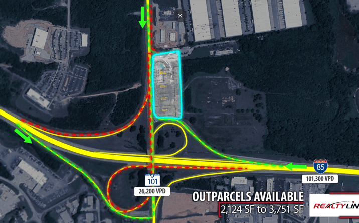 Pictures of Land, Retail property located at 1599 Highway 101, Greer, SC 29651 for lease - image #1