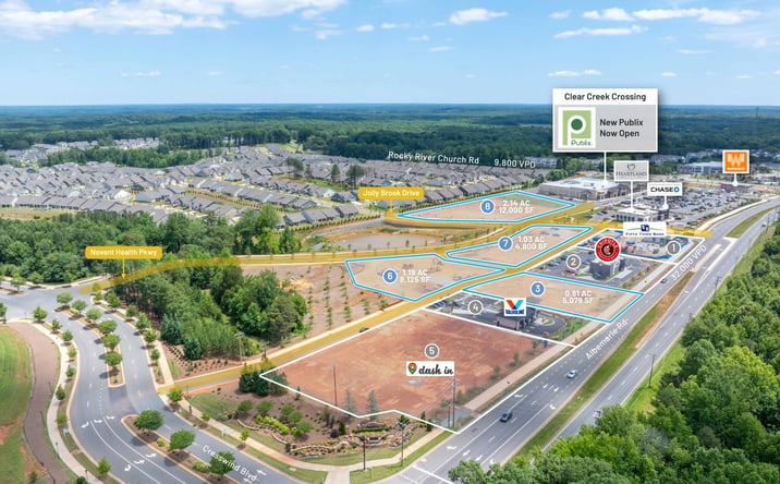 Pictures of Retail, Land, Restaurant property located at Albemarle Road & Cresswind Boulevard, Charlotte, NC 28227 for lease - image #1