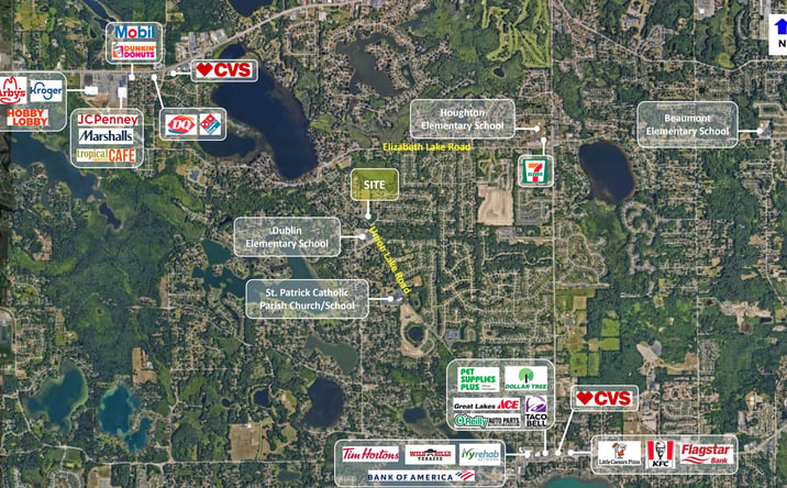 Pictures of Land property located at 180 Union Lake Rd, White Lake Charter Township, MI 48386 for lease - image #1