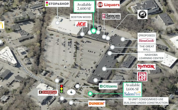 Pictures of Retail property located at 297 Great Road, Bedford, MA 01730 for lease - image #1