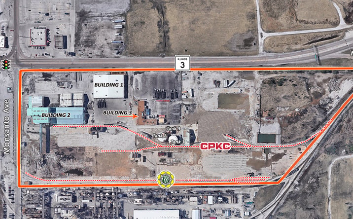 Pictures of Industrial property located at 2401 Mississippi Ave, Sauget, IL 62201 for lease - image #1