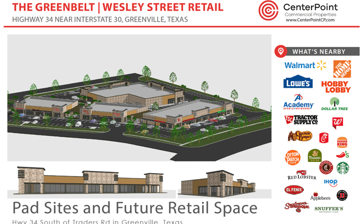 Pictures of Retail, Office, Restaurant property located at 8300 Wesley St, Greenville, TX 75402 for lease - image #1