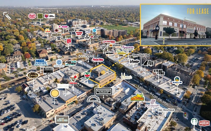 Pictures of Retail property located at 14 South La Grange Road, La Grange, IL 60525 for lease - image #1