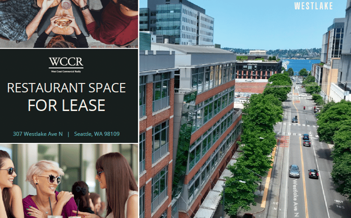 Pictures of Retail, Restaurant property located at 307 Westlake Ave N, Seattle, WA 98109 for lease - image #1