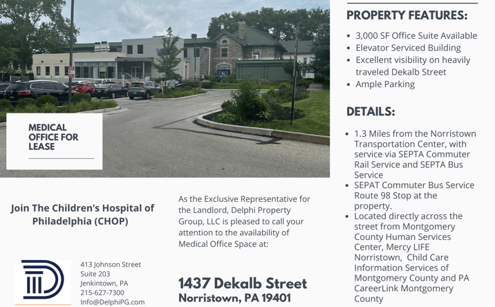 Pictures of Office property located at 1437 DeKalb St, Norristown, PA 19401 for lease - image #1