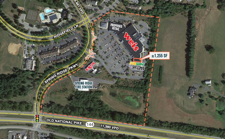 Pictures of Retail property located at 6070 Spring Ridge Parkway, Frederick, MD 21701 for lease - image #1