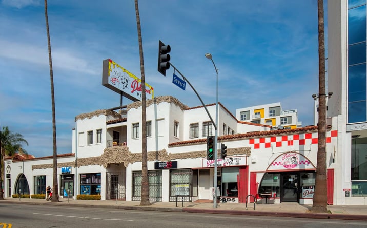 Pictures of Retail, Office property located at 6605-6607 W Sunset Blvd, Los Angeles, CA 90028 for lease - image #1