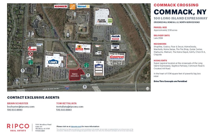 Pictures of Retail, Land property located at 100 Long Island Expressway, Commack, NY 11725 for lease - image #1
