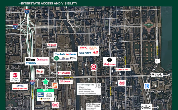 Pictures of Retail property located at Roosevelt Rd & Jefferson St, Chicago, IL 60607 for lease - image #1