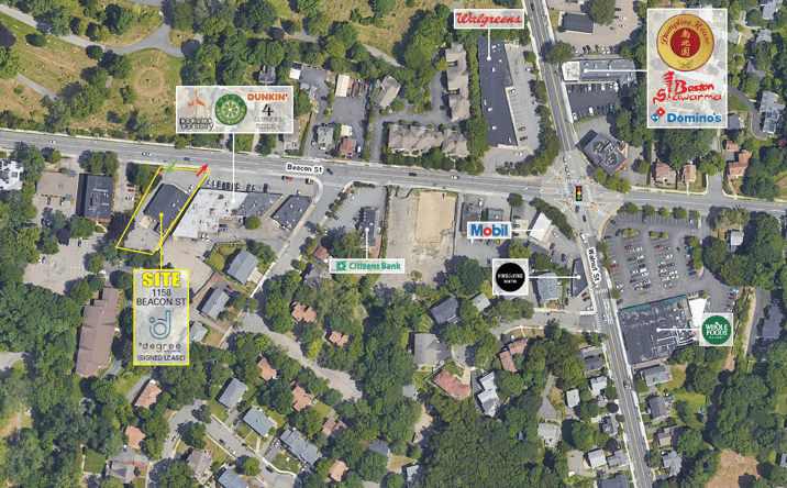 Pictures of Retail, Restaurant property located at 1158 Beacon St, Newton, MA 02461 for lease - image #1