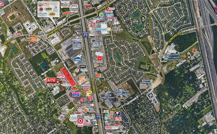 Pictures of Retail, Land, Restaurant property located at 20100 Holzwarth Rd, Spring, TX 77388 for lease - image #1