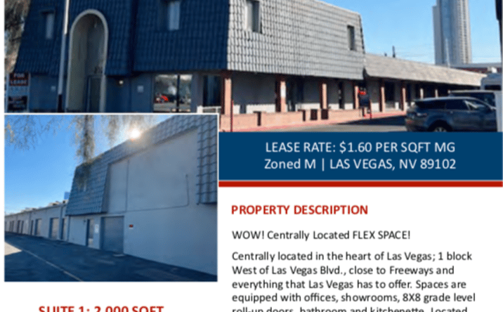 Pictures of Industrial property located at 2325 Western Ave, Las Vegas, NV 89102 for lease - image #1