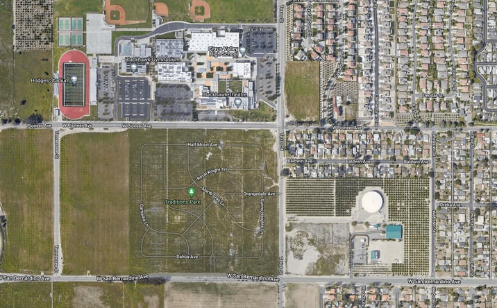 Pictures of Land property located at NEC San Bernardino Ave & Texas St, Redlands, CA 92374 for lease - image #1