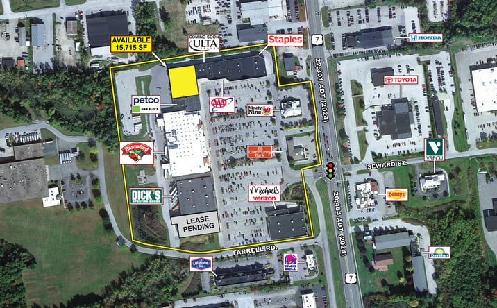 Pictures of Retail property located at 286-324 US-7, Rutland, VT 05701 for lease - image #1