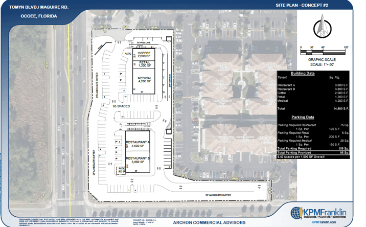 Pictures of Retail, Restaurant property located at 100 Maguire Park St, Ocoee, FL 34761 for lease - image #1