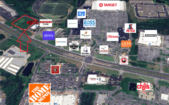 Pictures of Retail, Land property located at 3436 Cobb Pkwy NW, Acworth, GA 30101 for lease - image #1