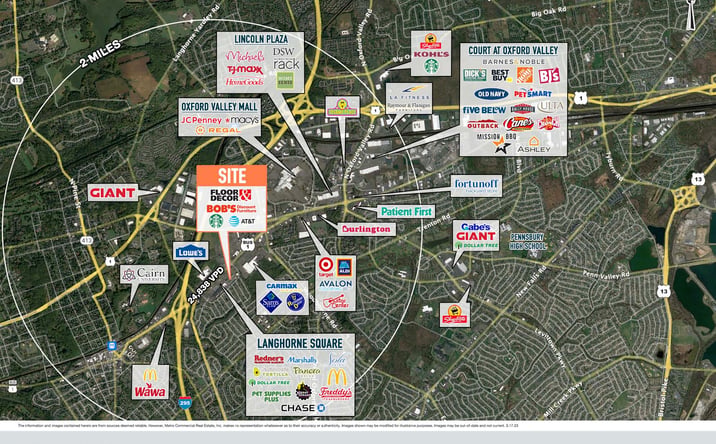 Pictures of Retail, Land property located at 1501 East Lincoln Highway, Langhorne, PA 19047 for lease - image #1