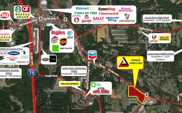 Pictures of Retail, Land property located at 4528 Highway 42 South, Locust Grove, GA 30216 for lease - image #1