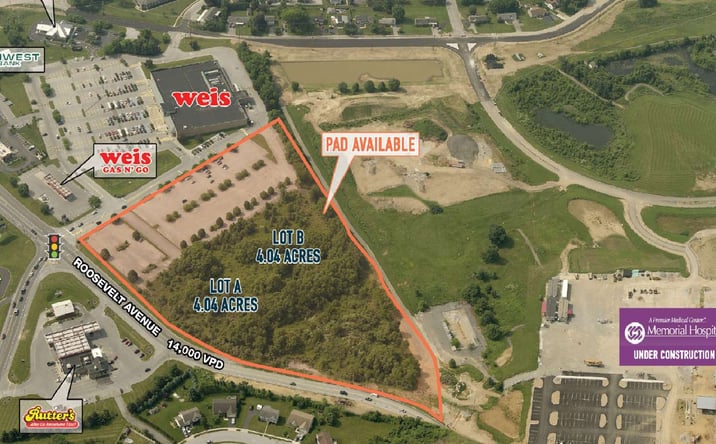Pictures of Retail, Office, Industrial, Land, Restaurant property located at 1800 Roosevelt Avenue, York, PA 17408 for lease - image #1